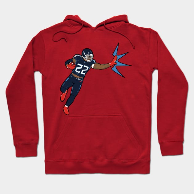 Derrick “King” Henry RB Tennessee Titans Hoodie by RipleyArtShop